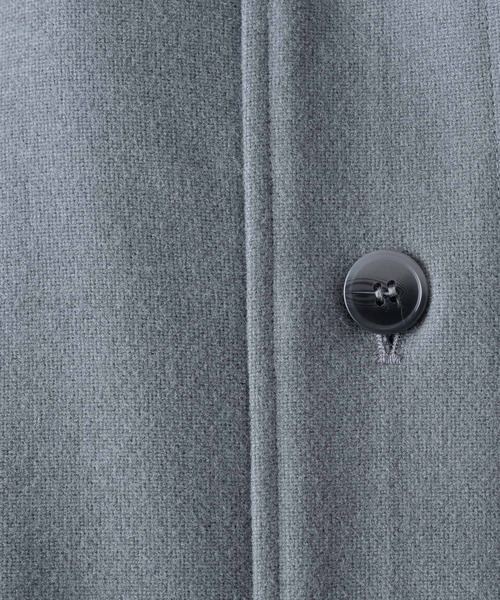 Happy John（ハッピージョン）の「cocoon shirt coat/コクーンシャツコート【3way】（ダウンジャケット/コート・レディース・オフホワイト/ブルーグレー・FREE）」の19枚目の写真