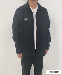 ユニセックスオープンカラーL/Sシャツ