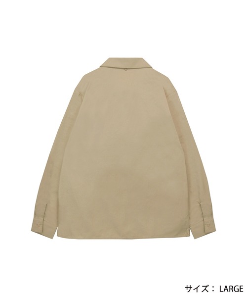 ADIRA（アディラ）の「ユニセックスオープンカラーL/Sシャツ（シャツ/ブラウス・レディース・ベージュ/ブラック/ネイビー・LARGE/SMALL）」の11枚目の写真