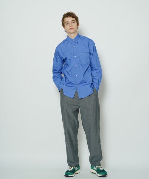 CIAOPANIC（チャオパニック）の「シリコン加工ロングスリーブシャツ（シャツ/ブラウス・メンズ・ホワイト/ブルー・MEDIUM/LARGE）」の11枚目の写真