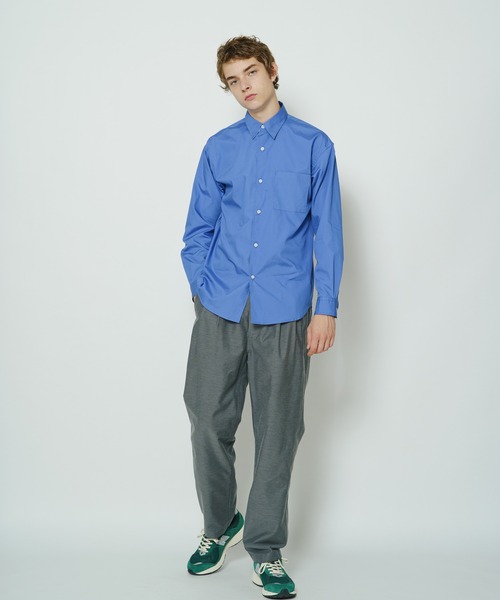 CIAOPANIC（チャオパニック）の「シリコン加工ロングスリーブシャツ（シャツ/ブラウス・メンズ・ホワイト/ブルー・MEDIUM/LARGE）」の12枚目の写真