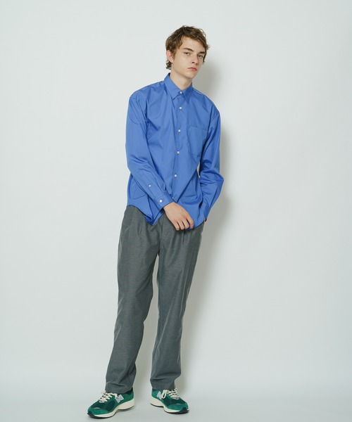 CIAOPANIC（チャオパニック）の「シリコン加工ロングスリーブシャツ（シャツ/ブラウス・メンズ・ホワイト/ブルー・MEDIUM/LARGE）」の13枚目の写真