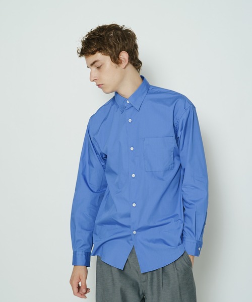 CIAOPANIC（チャオパニック）の「シリコン加工ロングスリーブシャツ（シャツ/ブラウス・メンズ・ホワイト/ブルー・MEDIUM/LARGE）」の3枚目の写真