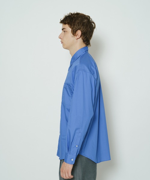 CIAOPANIC（チャオパニック）の「シリコン加工ロングスリーブシャツ（シャツ/ブラウス・メンズ・ホワイト/ブルー・MEDIUM/LARGE）」の5枚目の写真