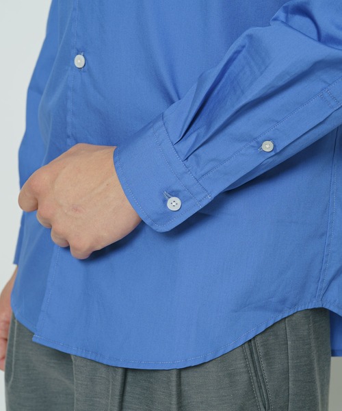 CIAOPANIC（チャオパニック）の「シリコン加工ロングスリーブシャツ（シャツ/ブラウス・メンズ・ホワイト/ブルー・MEDIUM/LARGE）」の9枚目の写真