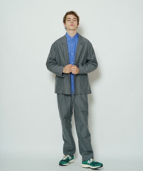 CIAOPANIC（チャオパニック）の「シリコン加工ロングスリーブシャツ（シャツ/ブラウス・メンズ・ホワイト/ブルー・MEDIUM/LARGE）」の14枚目の写真