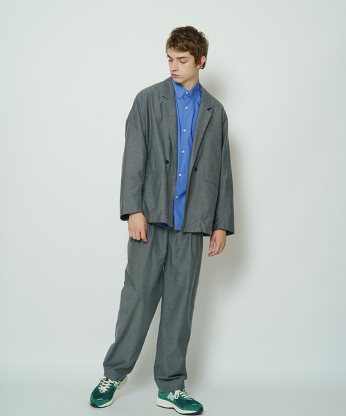 CIAOPANIC（チャオパニック）の「シリコン加工ロングスリーブシャツ（シャツ/ブラウス・メンズ・ホワイト/ブルー・MEDIUM/LARGE）」の15枚目の写真