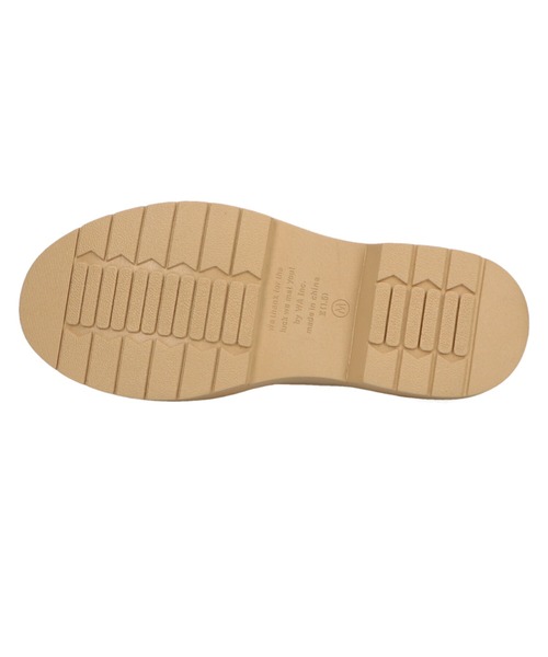 ORiental TRaffic（オリエンタルトラフィック）の「厚底フロントジップブーツ/11412（ブーツ・レディース・ブラック/ベージュ・LL/3L/SS/S/M/L）」の12枚目の写真