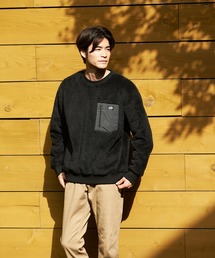 OUTDOOR PRODUCTS（アウトドアプロダクツ）の「【OUTDOOR PRODUCTS/アウトドアプロダクツ】防風ボアクルーネック ワンポイントブランドロゴ（スウェット）」