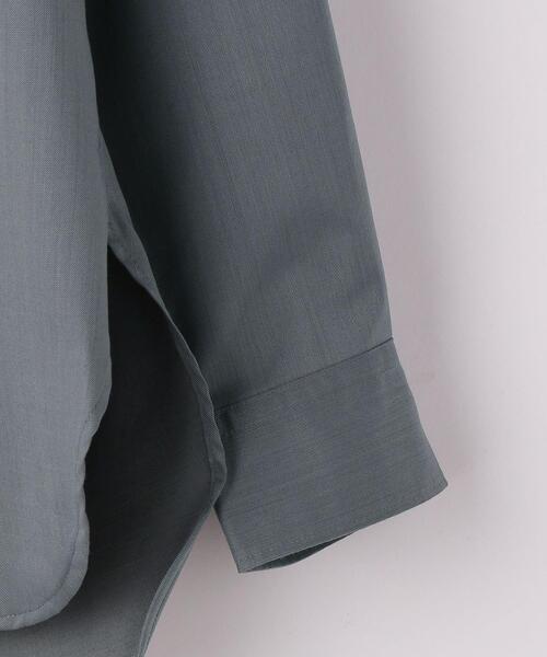 green label relaxing（グリーンレーベルリラクシング）の「OLT S140 WSBLビエラ ルーズ バンドカラー シャツ -ウォッシャブル・ストレッチ-（シャツ/ブラウス・メンズ・ベージュ/オフホワイト/ライトブルー・M/L/S）」の15枚目の写真