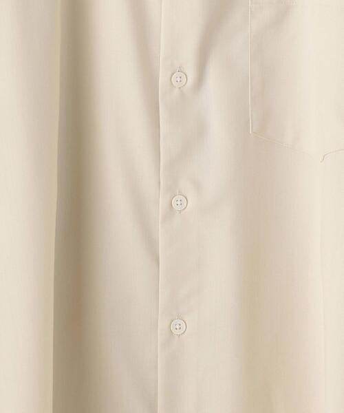 green label relaxing（グリーンレーベルリラクシング）の「OLT S140 WSBLビエラ ルーズ バンドカラー シャツ -ウォッシャブル・ストレッチ-（シャツ/ブラウス・メンズ・ベージュ/オフホワイト/ライトブルー・M/L/S）」の19枚目の写真