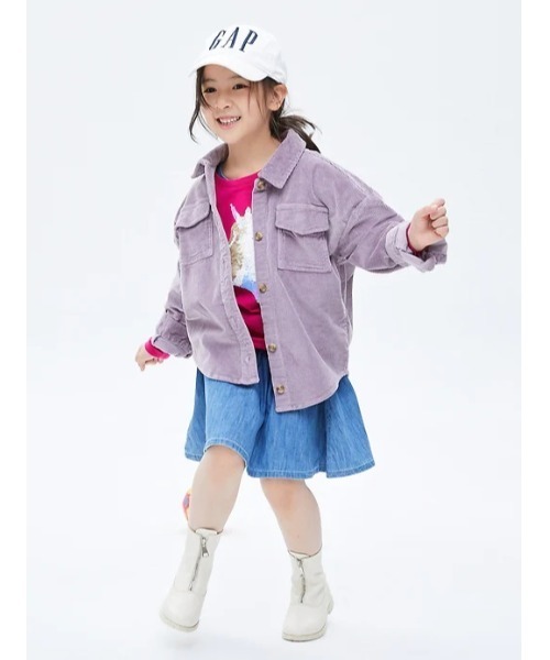 GAP(ギャップ)の「コーデュロイ シャツジャケット (キッズ)(その他アウター・キッズ・その他/その他1・M/XL/XS/S/L/XXL)」の20枚目の写真