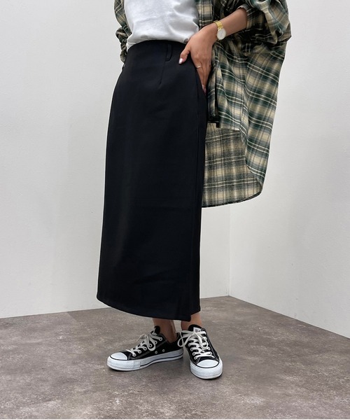 apres jour mignon（アプレジュールミニョン）の「アソートナロースカート【ZOZOTOWN限定アイテム】（スカート・レディース・グリーン系その他/ブラック/ブラウン系その他/ダークグリーン・フリー/X-LARGE）」の7枚目の写真