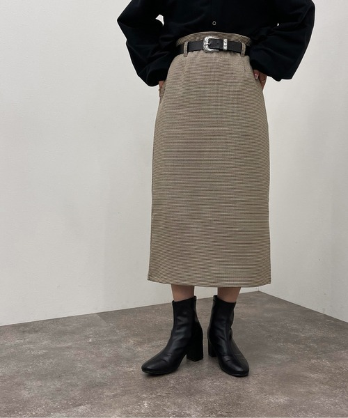 apres jour mignon（アプレジュールミニョン）の「アソートナロースカート【ZOZOTOWN限定アイテム】（スカート・レディース・グリーン系その他/ブラック/ブラウン系その他/ダークグリーン・フリー/X-LARGE）」の15枚目の写真