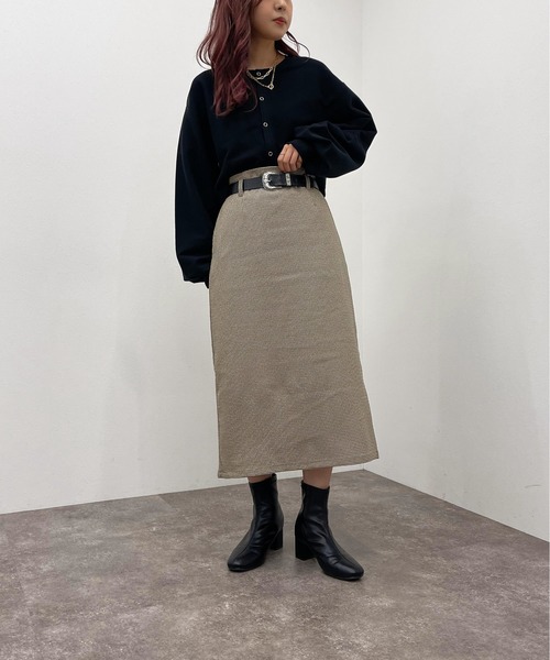 apres jour mignon（アプレジュールミニョン）の「アソートナロースカート【ZOZOTOWN限定アイテム】（スカート・レディース・グリーン系その他/ブラック/ブラウン系その他/ダークグリーン・フリー/X-LARGE）」の19枚目の写真