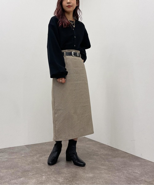 apres jour mignon（アプレジュールミニョン）の「アソートナロースカート【ZOZOTOWN限定アイテム】（スカート・レディース・グリーン系その他/ブラック/ブラウン系その他/ダークグリーン・フリー/X-LARGE）」の20枚目の写真