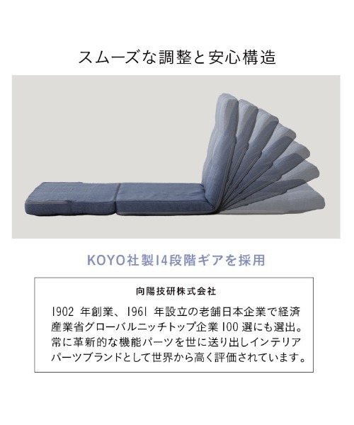 東京家具(トウキョウカグ)の「3WAYリクライニングソファ【FREEL】(家具・レディース・ネイビー/ライトグリーン/シルバーグレー・FREE)」の20枚目の写真