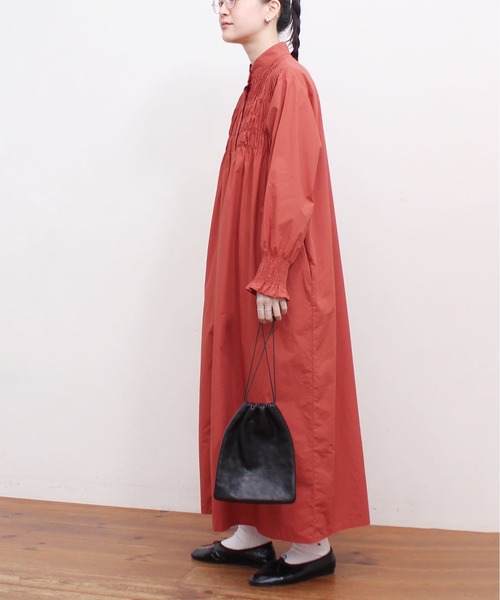 fig London(フィグロンドン)の「shirring OP【WEB限定カラー:ピンク】(ワンピース・レディース・レッド/ピンク/アイボリー/チェック/ブラック・FREE)」の18枚目の写真
