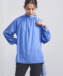 UNITED ARROWS | ＜UNITED ARROWS＞TA/P ハイネック ギャザー ブラウス B(シャツ/ブラウス)