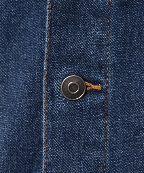 WEGO(ウィゴー)の「WEGO/ライクラストレッチデニムジャケット(デニムジャケット・メンズ・ライトインディゴブルー/ダークインディゴブルー/インディゴブルー・LARGE/MEDIUM/SMALL)」の11枚目の写真
