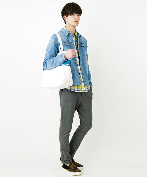 WEGO(ウィゴー)の「WEGO/ライクラストレッチデニムジャケット(デニムジャケット・メンズ・ライトインディゴブルー/ダークインディゴブルー/インディゴブルー・LARGE/MEDIUM/SMALL)」の22枚目の写真