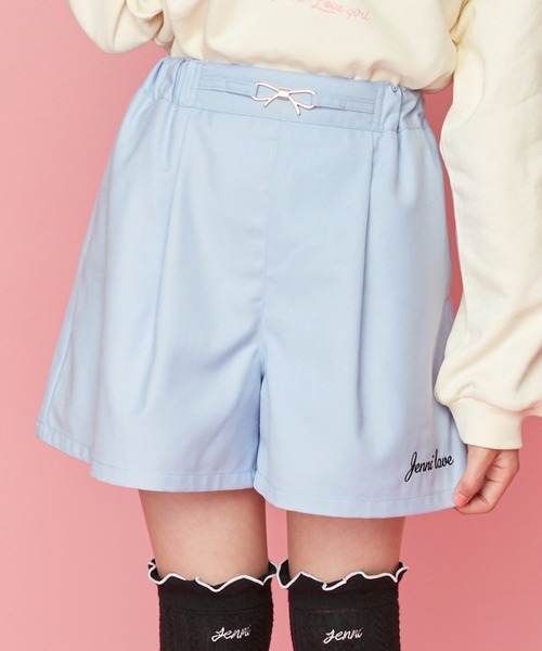 JENNI love(ジェニィラブ)の「リボンビット付きキュロット(その他パンツ・キッズ・ベージュ/ブラック/サックスブルー・130cm/140cm/150cm/160cm)」の3枚目の写真