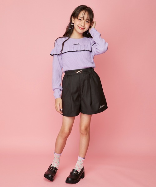 JENNI love(ジェニィラブ)の「リボンビット付きキュロット(その他パンツ・キッズ・ベージュ/ブラック/サックスブルー・130cm/140cm/150cm/160cm)」の11枚目の写真