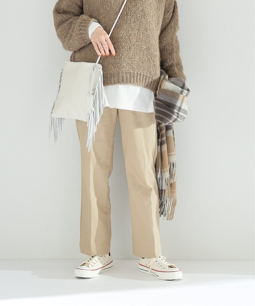 JOURNAL STANDARD relume（ジャーナルスタンダード　レリューム）の「ストレッチテトロンコットンワークパンツ◆（その他パンツ・レディース・ブラウン/ベージュ/グリーン/ネイビー・36/38）」の2枚目の写真