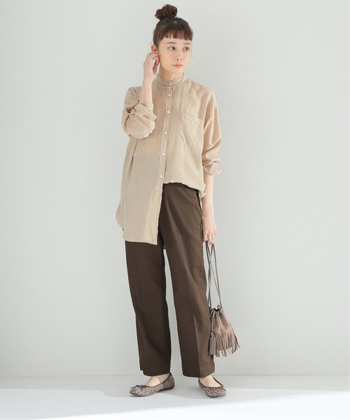 JOURNAL STANDARD relume（ジャーナルスタンダード　レリューム）の「ストレッチテトロンコットンワークパンツ◆（その他パンツ・レディース・ブラウン/ベージュ/グリーン/ネイビー・36/38）」の8枚目の写真