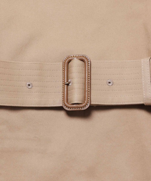 ADAM ET ROPE'(アダムエロペ)の「ビッグシルエット ギャバ トレンチコート/オーガニックコットン/ストレッチ性(トレンチコート・メンズ・ベージュ/キャメル・M/L)」の21枚目の写真