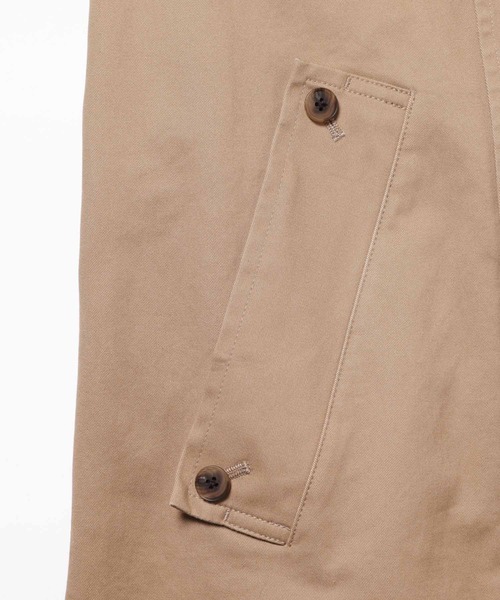 ADAM ET ROPE'(アダムエロペ)の「ビッグシルエット ギャバ トレンチコート/オーガニックコットン/ストレッチ性(トレンチコート・メンズ・ベージュ/キャメル・M/L)」の12枚目の写真