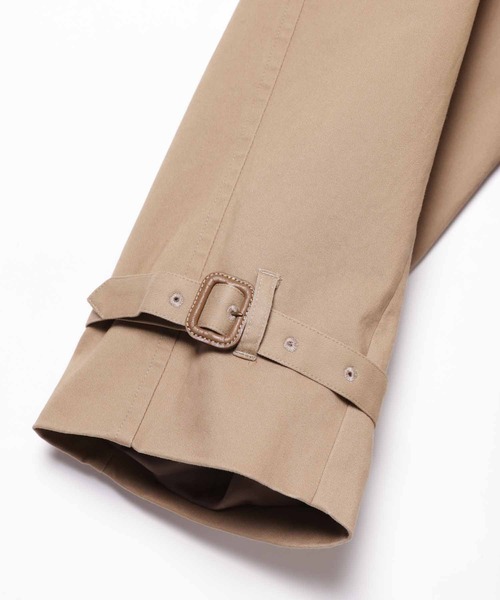 ADAM ET ROPE'(アダムエロペ)の「ビッグシルエット ギャバ トレンチコート/オーガニックコットン/ストレッチ性(トレンチコート・メンズ・ベージュ/キャメル・M/L)」の13枚目の写真