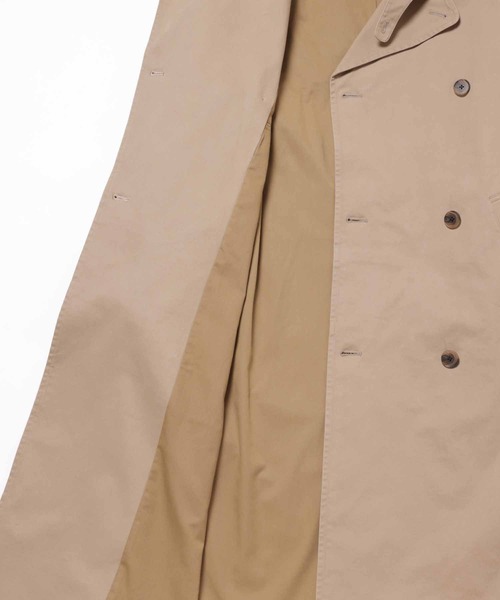 ADAM ET ROPE'(アダムエロペ)の「ビッグシルエット ギャバ トレンチコート/オーガニックコットン/ストレッチ性(トレンチコート・メンズ・ベージュ/キャメル・M/L)」の3枚目の写真