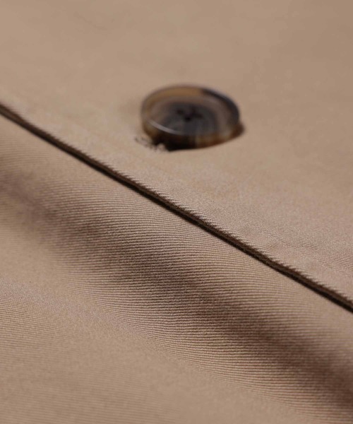ADAM ET ROPE'(アダムエロペ)の「ビッグシルエット ギャバ トレンチコート/オーガニックコットン/ストレッチ性(トレンチコート・メンズ・ベージュ/キャメル・M/L)」の14枚目の写真