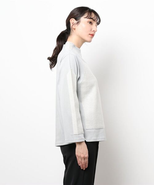 RODEO（ロデオ）の「RODEO  ロデオ コンビボトルネックプルオーバー（Tシャツ/カットソー・レディース・ライトグレー/ブラック・FREE）」の11枚目の写真