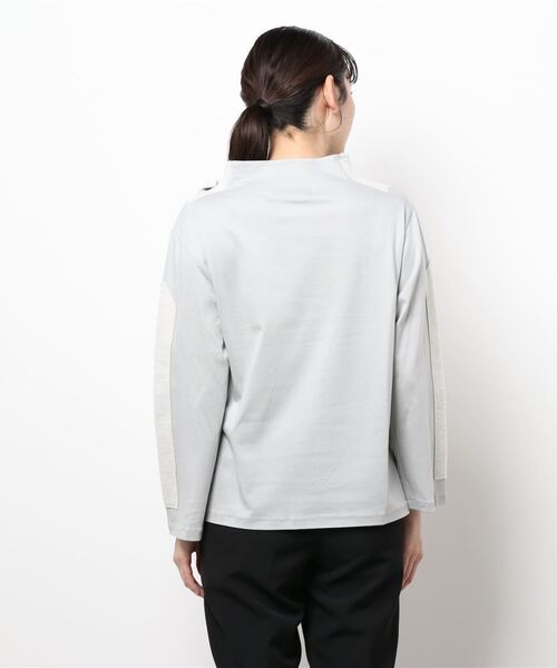 RODEO（ロデオ）の「RODEO  ロデオ コンビボトルネックプルオーバー（Tシャツ/カットソー・レディース・ライトグレー/ブラック・FREE）」の13枚目の写真
