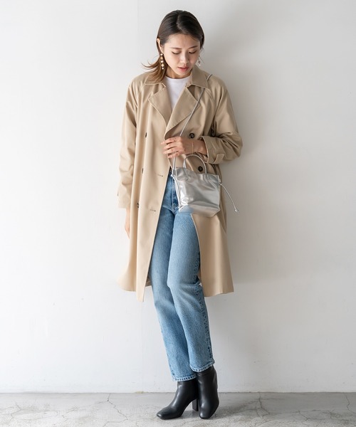 VitaFelice(ヴィータフェリーチェ)の「羊革2wayミニショルダーバッグ(ショルダーバッグ・レディース・ベージュ系その他/ブラック/シルバー・FREE)」の12枚目の写真