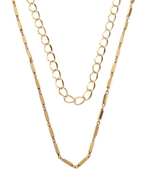 RESEXXY（リゼクシー）の「コンビ2連チェーンネックレス（ネックレス・レディース・ゴールド/シルバー・FREE）」の8枚目の写真