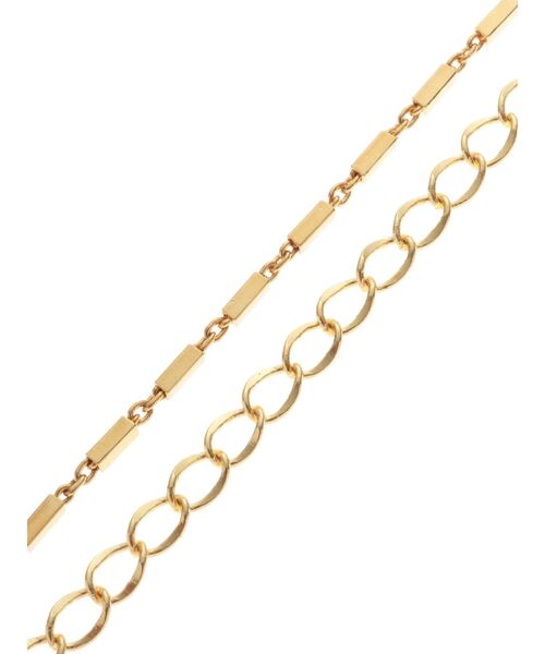 RESEXXY（リゼクシー）の「コンビ2連チェーンネックレス（ネックレス・レディース・ゴールド/シルバー・FREE）」の7枚目の写真