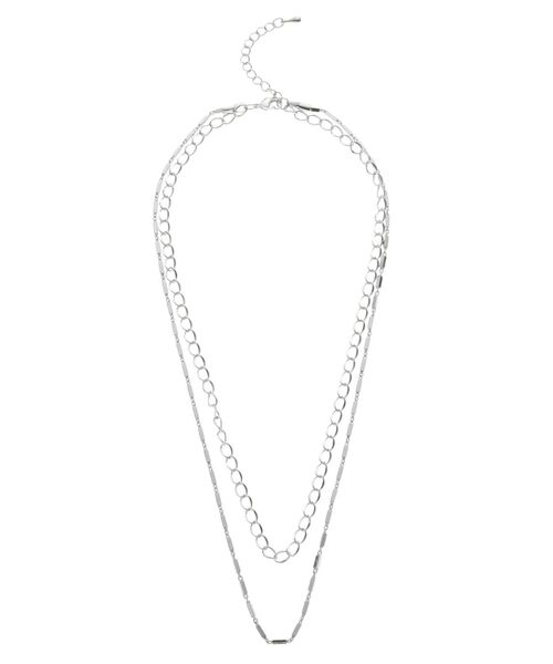 RESEXXY（リゼクシー）の「コンビ2連チェーンネックレス（ネックレス・レディース・ゴールド/シルバー・FREE）」の5枚目の写真