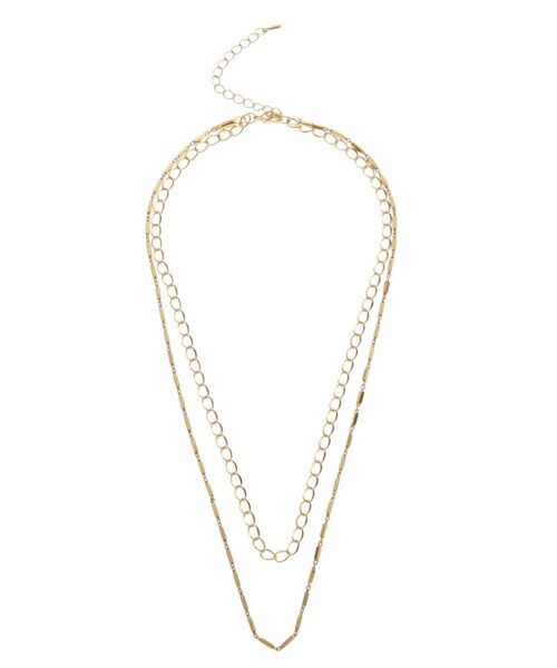 RESEXXY（リゼクシー）の「コンビ2連チェーンネックレス（ネックレス・レディース・ゴールド/シルバー・FREE）」の4枚目の写真