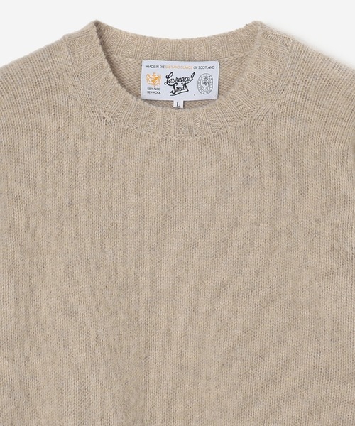 Laurence J Smith（ローレンスジェイスミス）の「【LAURENCE J.SMITH】クルーネックルーズニット MEN（ニット/セーター・メンズ・サックスブルー/イエロー/ベージュ/グレー・MEDIUM/LARGE）」の12枚目の写真