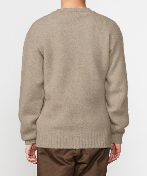 Laurence J Smith（ローレンスジェイスミス）の「【LAURENCE J.SMITH】クルーネックルーズニット MEN（ニット/セーター・メンズ・サックスブルー/イエロー/ベージュ/グレー・MEDIUM/LARGE）」の9枚目の写真