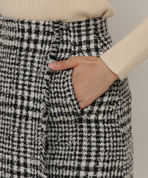 REDYAZEL（レディアゼル）の「ツイードラップミニスカート（スカート・レディース・ブラウン/ブラック・SMALL/MEDIUM）」の17枚目の写真