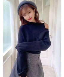 RESEXXY | カシュクールレイヤードニットトップス(ニット/セーター)