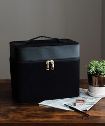 VitaFelice（ヴィータフェリーチェ）の「コーデュロイメイクボックス（左右各2段トレイ）（収納グッズ）」