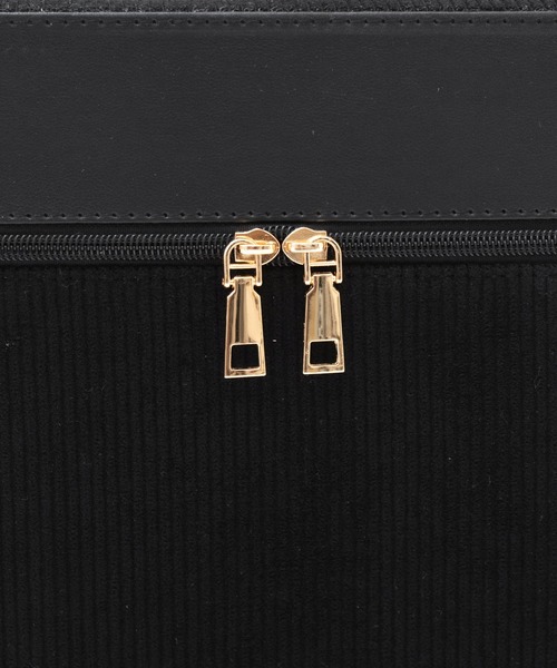 VitaFelice（ヴィータフェリーチェ）の「コーデュロイメイクボックス（左右各2段トレイ）（収納グッズ・レディース・ベージュ/ピンク/ブラック/ワイン・FREE）」の12枚目の写真