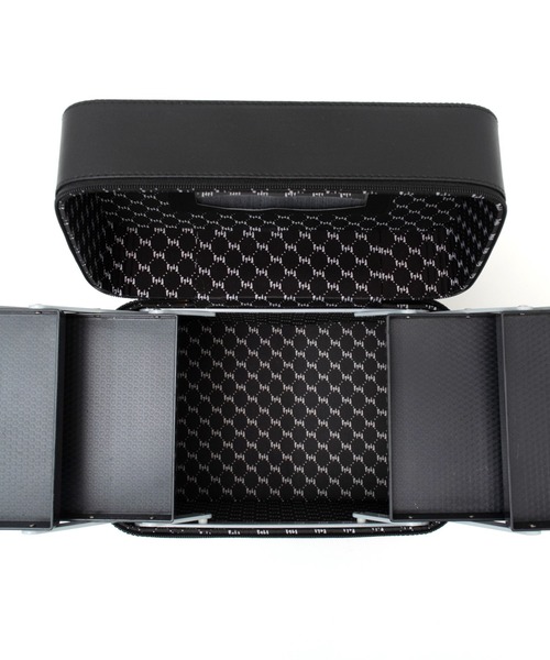 VitaFelice（ヴィータフェリーチェ）の「コーデュロイメイクボックス（左右各2段トレイ）（収納グッズ・レディース・ベージュ/ピンク/ブラック/ワイン・FREE）」の15枚目の写真