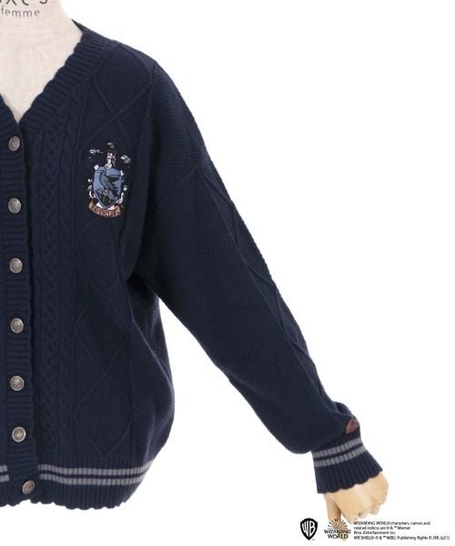axes femme（アクシーズファム）の「ハリー・ポッターニットＣＤ（カーディガン/ボレロ・レディース・キナリ/ネイビー/ブラック/グレー・MEDIUM）」の12枚目の写真