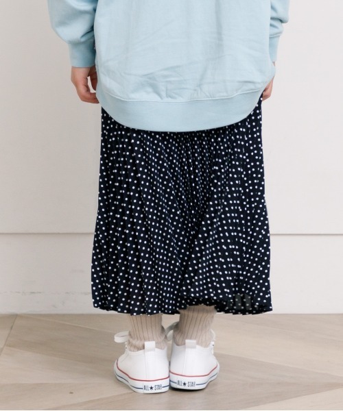 MAKE YOUR DAY(メイクユアデイ)の「4柄プリーツスカート■90~140cm(スカート・キッズ・ブラック/サックスブルー/グリーン/ラベンダー・90/100/110/120/130/140)」の5枚目の写真